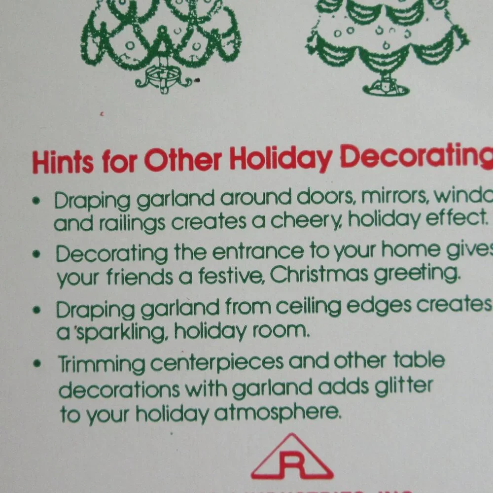 Christmas Tinsel Garland 2 Boxes Golden Sleigh Rauch Made in USA 15 ft, 2
